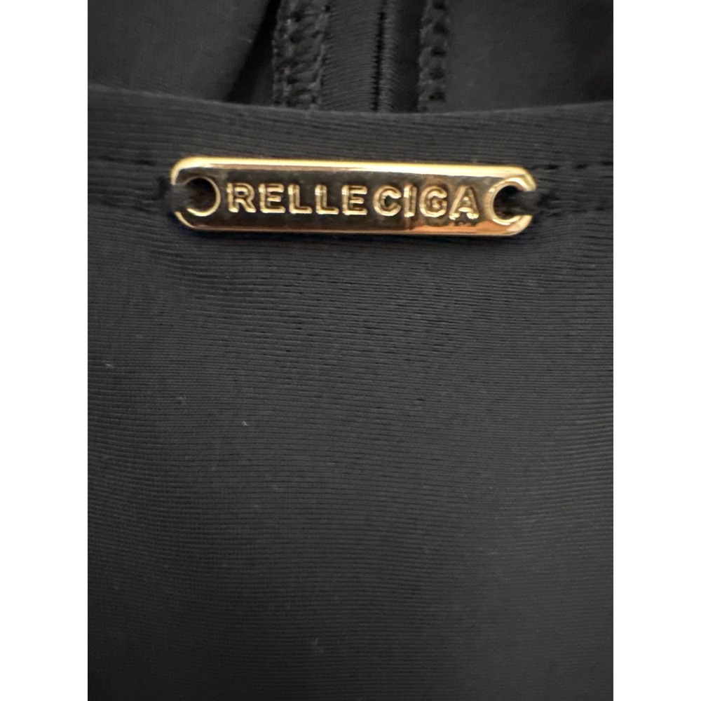 NWT RELLECIGA Black One Piece Skirt Swimsuit Size Small - Picture 6 of 12